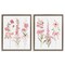 Stupell Industries Soft Fresh Pastel Sprigs 2pc Floating Frame Set Design by Sally Swatland